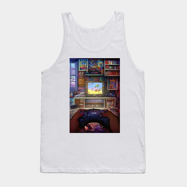 Sega Genesis - Megadrive - Aladdin Tank Top by Rachid Lotf